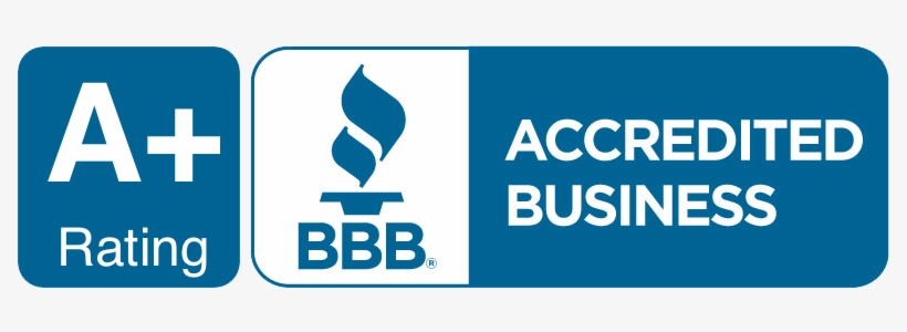 A+ Rating Accredited Business from the BBB logo.